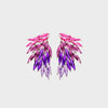 Alloy Acrylic Wing Earrings