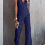 Lace V-Neck Spaghetti Strap Jumpsuit