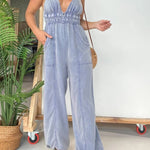 Full Size Spaghetti Strap Jumpsuit with Pockets