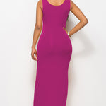 Scoop Neck Wide Strap Maxi Dress