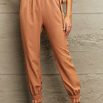 Tie Waist Cropped Pants