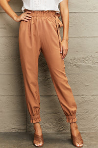 Tie Waist Cropped Pants