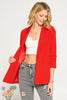 Pre order TUCKED SLEEVE BLAZER WITH POCKET DETAIL