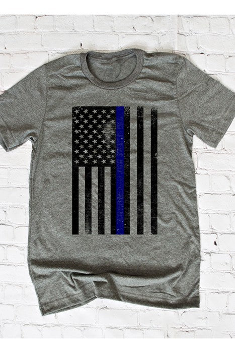 Flag with Blue Stripe Tee