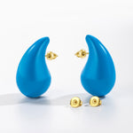 Big Size Water Drop Brass Earrings