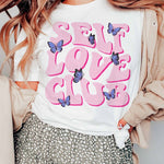 SELF LOVE CLUB BUTTERFLY GRAPHIC TEE