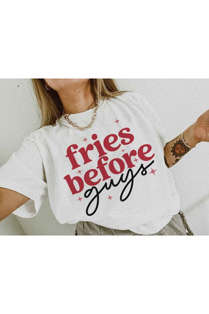 FRIES BEFORE GUYS GRAPHIC TEE / T-SHIRT