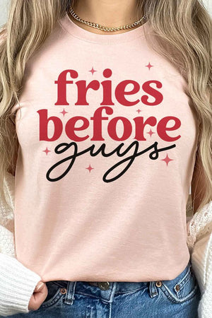 FRIES BEFORE GUYS GRAPHIC TEE / T-SHIRT