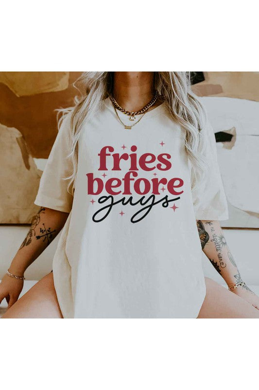 FRIES BEFORE GUYS GRAPHIC TEE / T-SHIRT