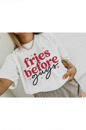 FRIES BEFORE GUYS GRAPHIC TEE / T-SHIRT