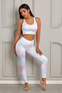 Pre Order Printed Sports Bra and Leggings Set