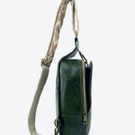 Adjustable Strap PU Leather Sling Bag