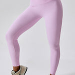 Wide Waistband Slim Fit Sports Pants