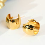 18K Gold Plated C-Hoop Earrings