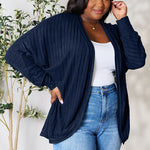 Basic Bae Full Size Ribbed Cocoon Cardigan