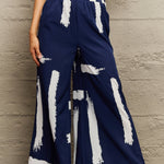 Printed Wide Leg Long Pants