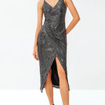 Pre-Order Spaghetti Strap Ruched Wrap Dress