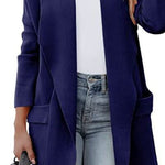 Open Front Dropped Shoulder Outerwear