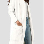 Open Front Dropped Shoulder Outerwear