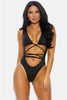 Pre-Order Cut-Out Criss Cross Wrap Brazilian One Piece Swimsuit