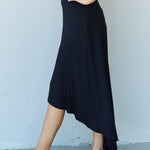 Ninexis First Choice High Waisted Flare Maxi Skirt in Black