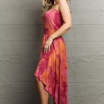 Ninexis In The Mix Sleeveless High Low Tie Dye Dress
