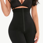 Full Size Lace Detail Zip-Up Under-Bust Shaping Bodysuit