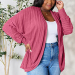 Basic Bae Full Size Ribbed Cocoon Cardigan