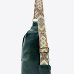 Adjustable Strap PU Leather Sling Bag