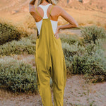 Double Take Full Size Sleeveless V-Neck Pocketed Jumpsuit