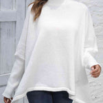 Loose Hem Plain Sweater