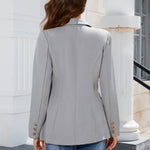 Lapel Collar Long Sleeve Blazer