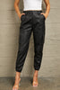 Kancan High Rise Leather Joggers