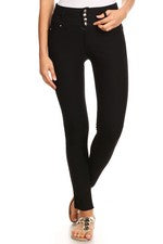 Pre- Order Black- Hi-Waist Super Skinny pants