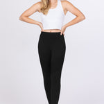 Pintuck Detail Ponte Pants