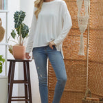 Criss Cross Open Back Longsleeve Top