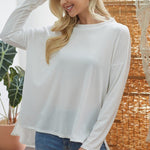 Criss Cross Open Back Longsleeve Top