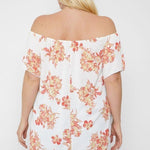 Floral Print Off The Shoulder Top