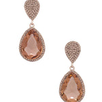 Teardrop Rhinestone Edge Elegant Earring