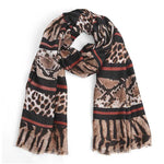 Fashion Animal Print Skinny Scarf