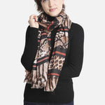 Fashion Animal Print Skinny Scarf