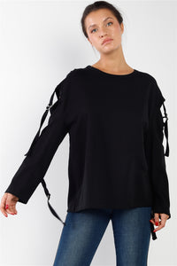 Long Sleeve Cut-out Sweater