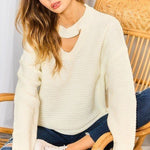 Chocker Neck Oversize Sweater