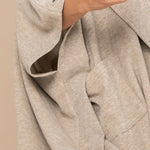 Solid Knit Oversized Trench Jacket