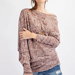 Tribal Printed Knit Top