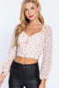 V-neck Floral Print Woven Top