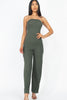 Solid Strapless Jumpsuit