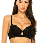 Coverage Lace Trim Bra