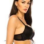 Coverage Lace Trim Bra