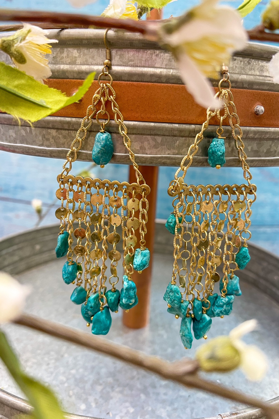 Pre-Order Turquoise Goddess Earrings